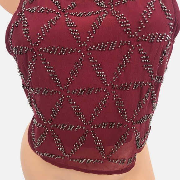 Hollister Beaded Embellished Crop Top Sleeveless Boho Tank
Top Red Size L - Picture 7 of 11